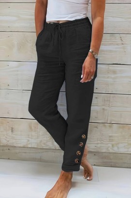 pantaloni PIODEMA BLACK