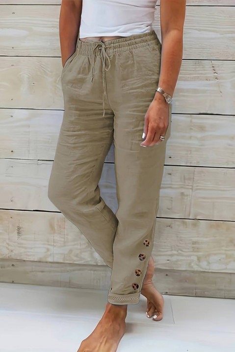 Pantaloni PIODEMA BEIGE, Culoare: bej, IVET.RO - Reduceri de până la -80%