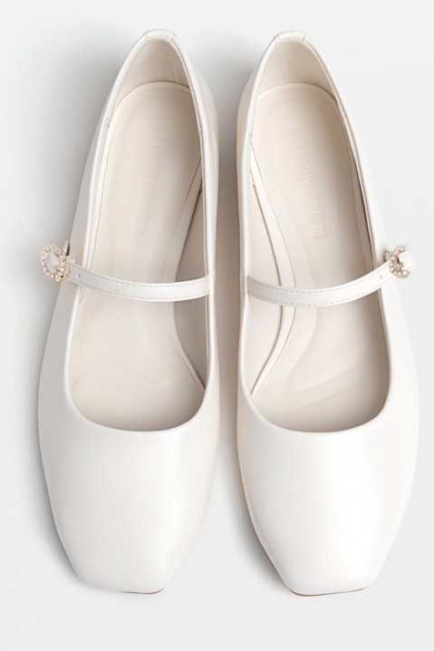Pantofi damă FRENSOLDA WHITE, Culoare: alb, IVET.RO - Reduceri de până la -80%