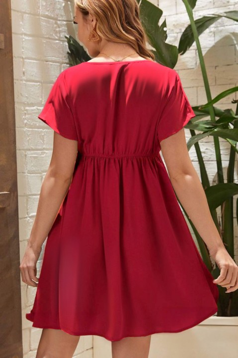 Rochie de gravidă NENTILSA, Culoare: bordo, IVET.RO - Reduceri de până la -80%