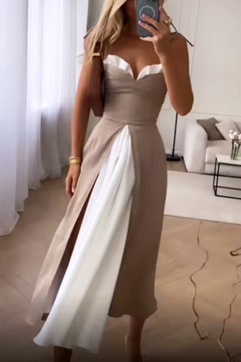 Rochie DENTILJA BEIGE, Culoare: bej, IVET.RO - Reduceri de până la -80%