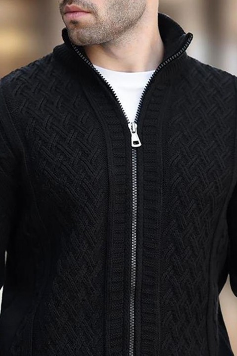 Cardigan bărbați DELSOFO BLACK, Culoare: negru, IVET.RO - Reduceri de până la -80%