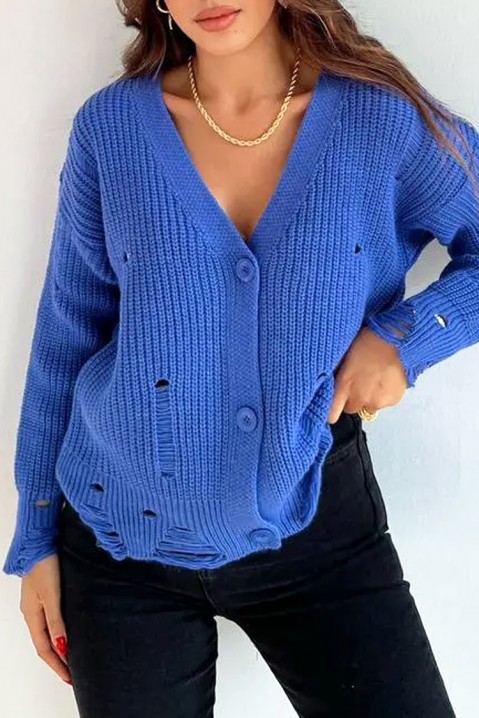 Cardigan KROFELSA BLUE, Culoare: albastru, IVET.RO - Reduceri de până la -80%