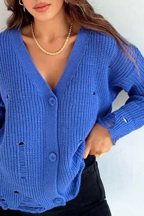 Cardigan KROFELSA BLUE, Culoare: albastru, IVET.RO - Reduceri de până la -80%