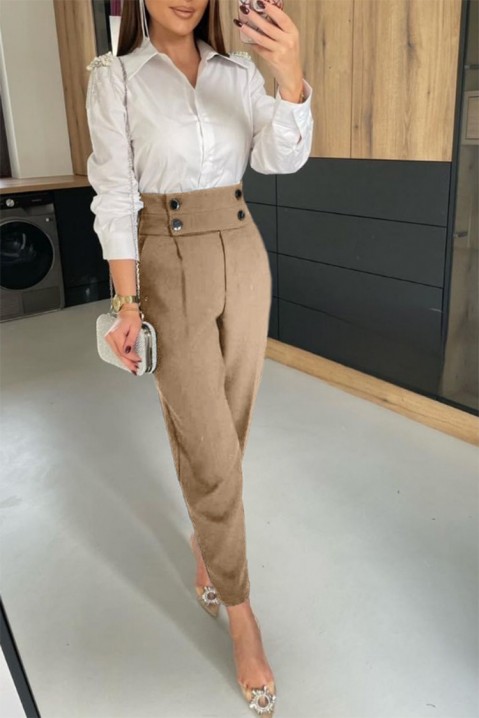 Pantaloni HOLFERDA BEIGE, Culoare: bej, IVET.RO - Reduceri de până la -80%