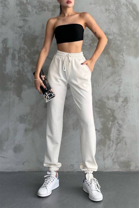 Pantaloni EDORFEA WHITE, Culoare: alb, IVET.RO - Reduceri de până la -80%