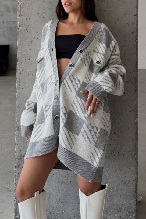 Cardigan ANDARTA GREY, Culoare: gri, IVET.RO - Reduceri de până la -80%