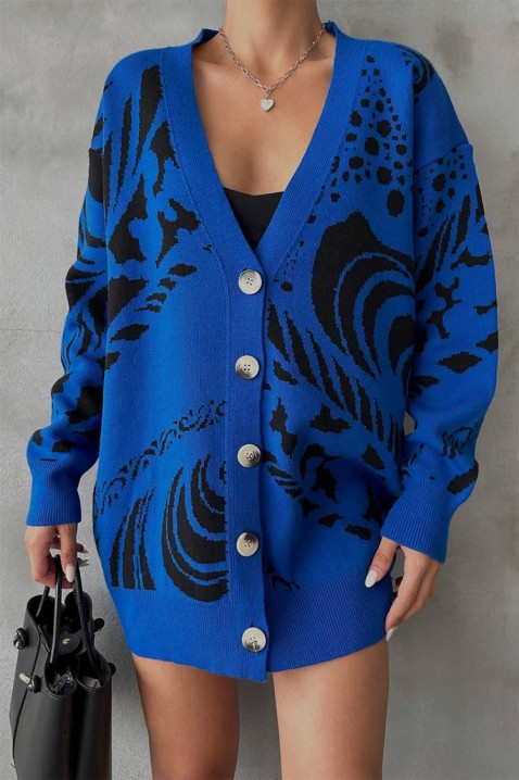 Cardigan DROVELMA BLUE, Culoare: albastru, IVET.RO - Reduceri de până la -80%