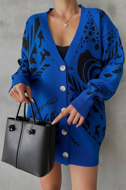 Cardigan DROVELMA BLUE, Culoare: albastru, IVET.RO - Reduceri de până la -80%