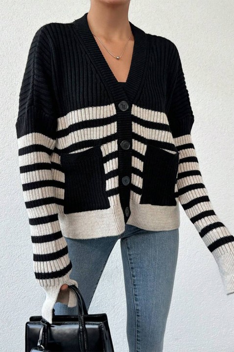 Cardigan LAMERFA BLACK, Culoare: negru, IVET.RO - Reduceri de până la -80%