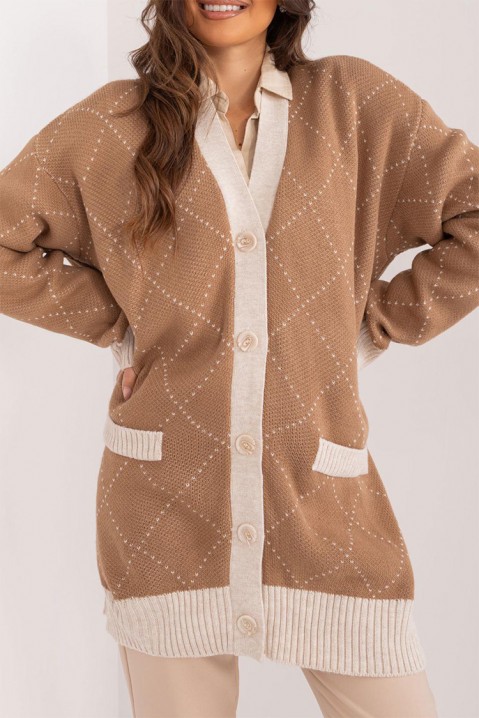 Cardigan BLOVELMA BEIGE, Culoare: bej, IVET.RO - Reduceri de până la -80%