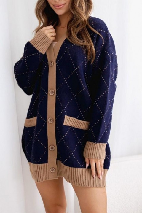 Cardigan BLOVELMA NAVY, Culoare: bleumarin, IVET.RO - Reduceri de până la -80%