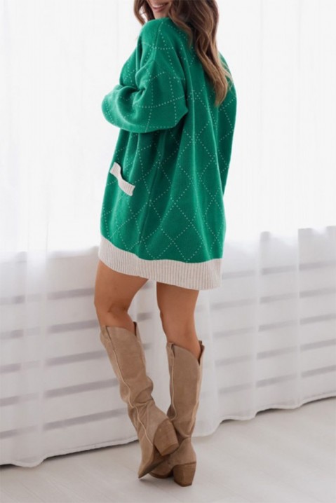 Cardigan BLOVELMA GREEN, Culoare: verde, IVET.RO - Reduceri de până la -80%