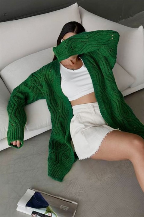 Cardigan PARENZA DARK GREEN, Culoare: verde închis, IVET.RO - Reduceri de până la -80%