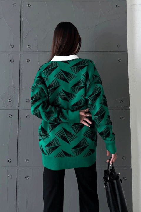 Cardigan ASTOLMEA DARK GREEN, Culoare: verde închis, IVET.RO - Reduceri de până la -80%