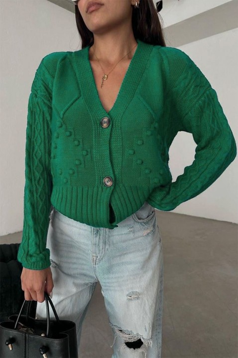 Cardigan KALMERDA GREEN, Culoare: verde, IVET.RO - Reduceri de până la -80%