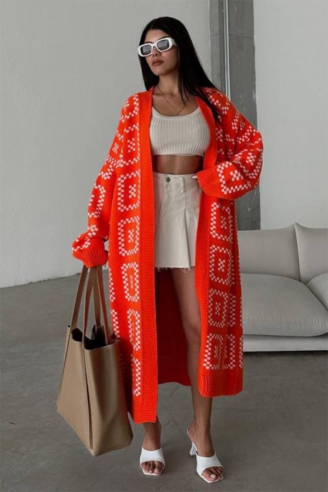 Cardigan ZAVERMA ORANGE, Culoare: portocaliu, IVET.RO - Reduceri de până la -80%