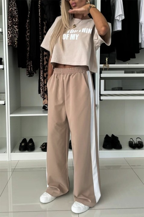 Pantaloni NERFOIDA BEIGE, Culoare: bej, IVET.RO - Reduceri de până la -80%