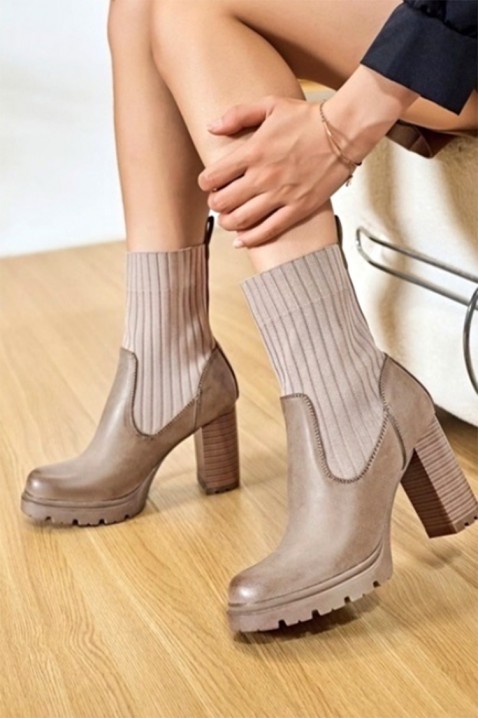 Botine damă GEORLINDA BEIGE, Culoare: bej, IVET.RO - Reduceri de până la -80%