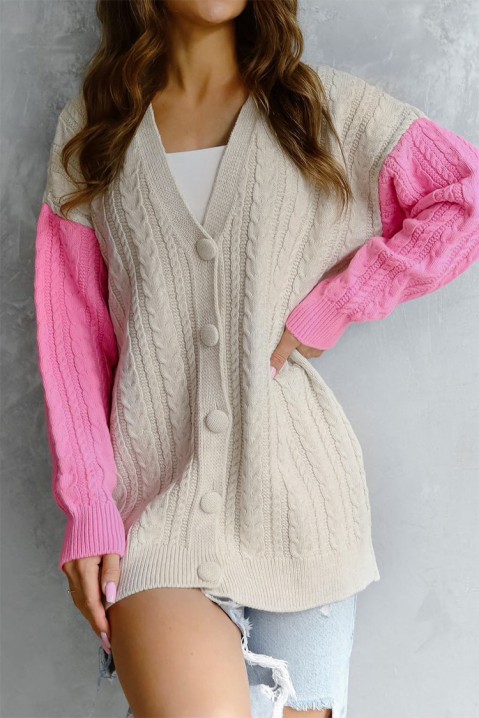 Cardigan TEMOLFA PINK, Culoare: roz, IVET.RO - Reduceri de până la -80%