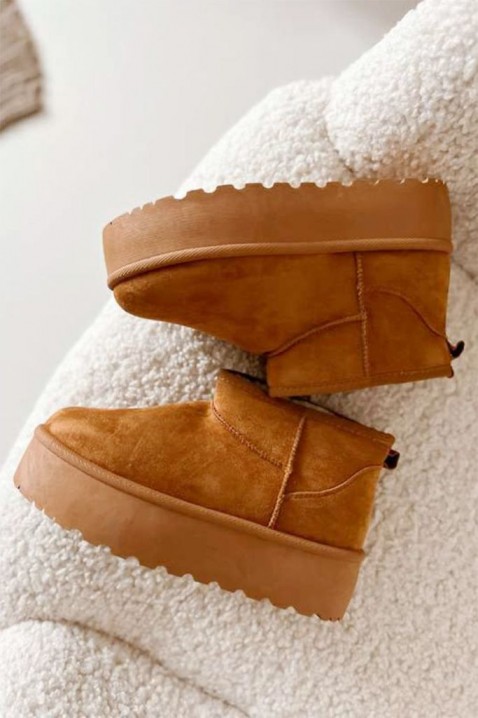 Botine damă KALISIA CAMEL, Culoare: maro deschis    , IVET.RO - Reduceri de până la -80%