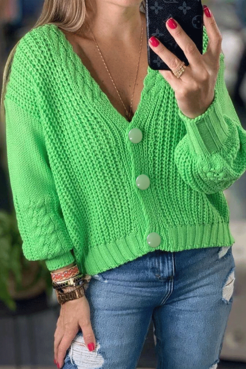 Cardigan BALENTINA, Culoare: verde, IVET.RO - Reduceri de până la -80%