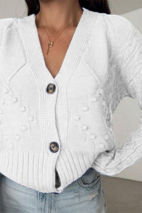 Cardigan KALMERDA WHITE, Culoare: alb, IVET.RO - Reduceri de până la -80%