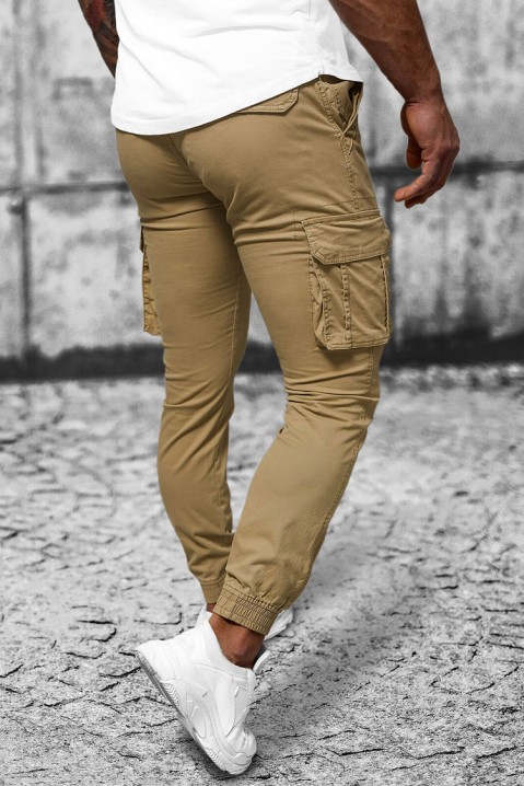 Pantalon bărbați LOBERSO BEIGE, Culoare: bej, IVET.RO - Reduceri de până la -80%