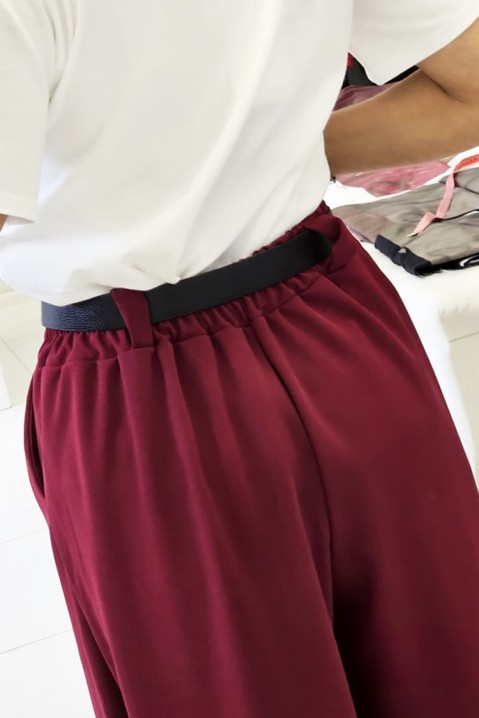 Pantaloni GOLEXA BORDO, Culoare: bordo, IVET.RO - Reduceri de până la -80%