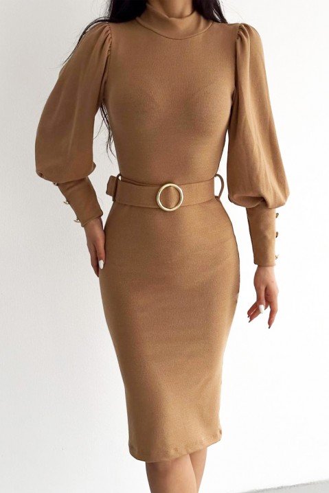 Rochie FALEXA CAMEL, Culoare: maro deschis    , IVET.RO - Reduceri de până la -80%