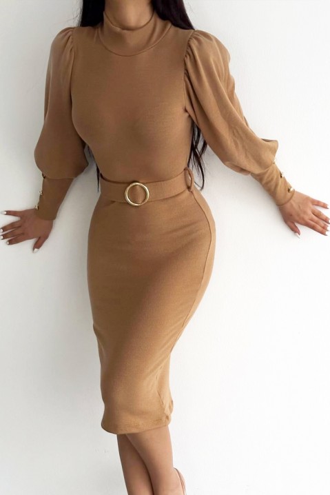 Rochie FALEXA CAMEL, Culoare: maro deschis    , IVET.RO - Reduceri de până la -80%