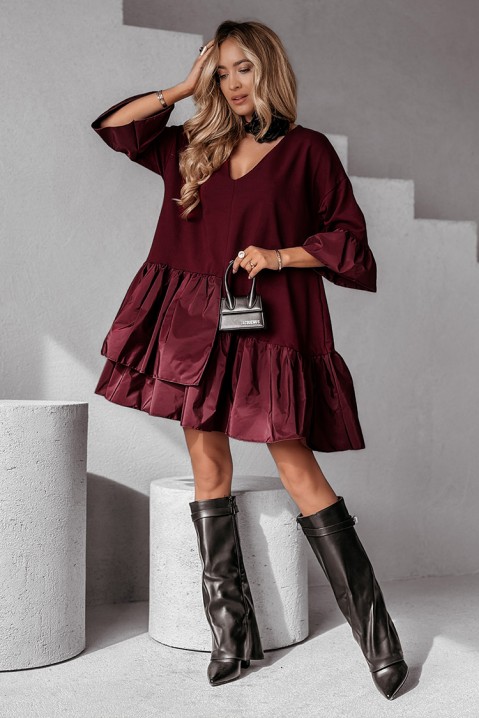 Rochie NORELGA BORDO, Culoare: bordo, IVET.RO - Reduceri de până la -80%