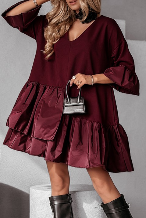 Rochie NORELGA BORDO, Culoare: bordo, IVET.RO - Reduceri de până la -80%