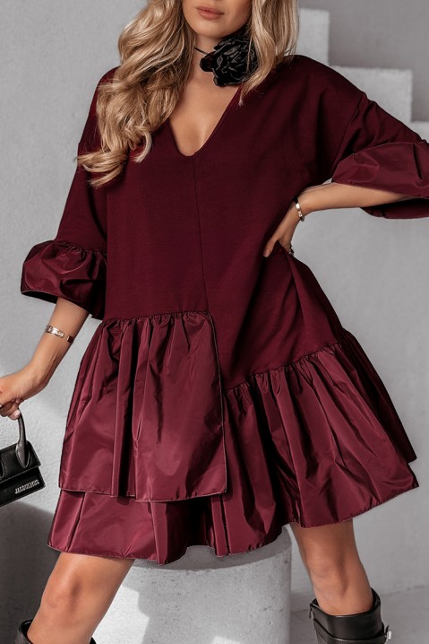 Rochie NORELGA BORDO, Culoare: bordo, IVET.RO - Reduceri de până la -80%