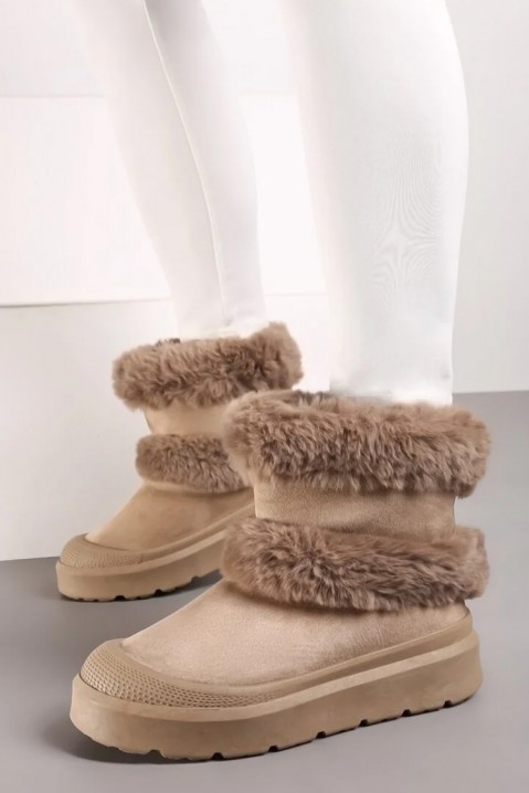 Botine damă FLAMORPA BEIGE, Culoare: bej, IVET.RO - Reduceri de până la -80%