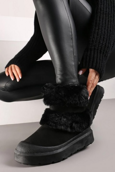 Botine damă FLAMORPA BLACK, Culoare: negru, IVET.RO - Reduceri de până la -80%