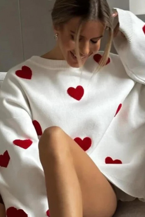 Pulover BLODEFA WHITE, Culoare: alb, IVET.RO - Reduceri de până la -80%