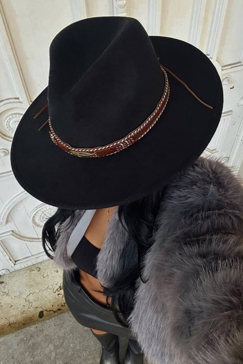 Pălărie fedora ROLFELSA BLACK, Culoare: negru, IVET.RO - Reduceri de până la -80%