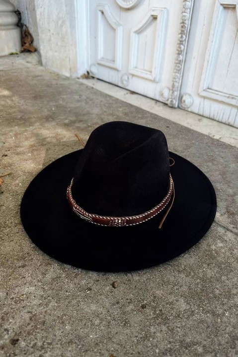 Pălărie fedora ROLFELSA BLACK, Culoare: negru, IVET.RO - Reduceri de până la -80%