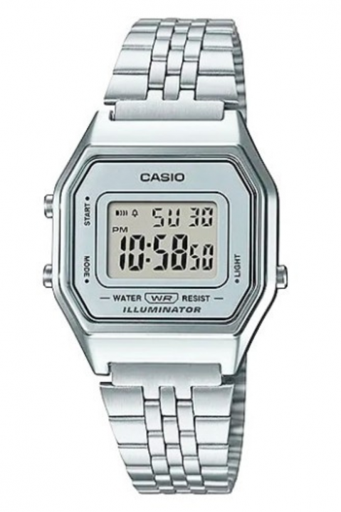 Ceas de damă CASIO LA680WA-7DF Retro Collection, Culoare: argintiu, IVET.RO - Reduceri de până la -80%