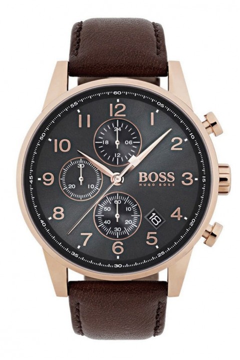 Ceas pentru bărbați HUGO BOSS Navigator 1513496, Culoare: maro, IVET.RO - Reduceri de până la -80%