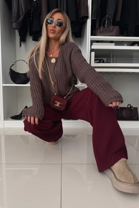 Cardigan VENOLZA BROWN, Culoare: maro, IVET.RO - Reduceri de până la -80%