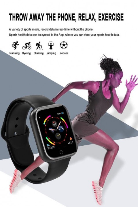 Ceas smartwatch D20S, Culoare: negru, IVET.RO - Reduceri de până la -80%