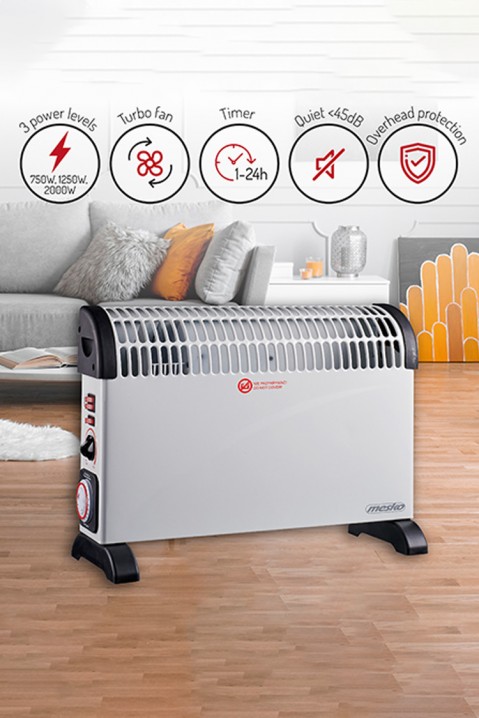 Convector electric AROMINA WHITE, Culoare: alb, IVET.RO - Reduceri de până la -80%