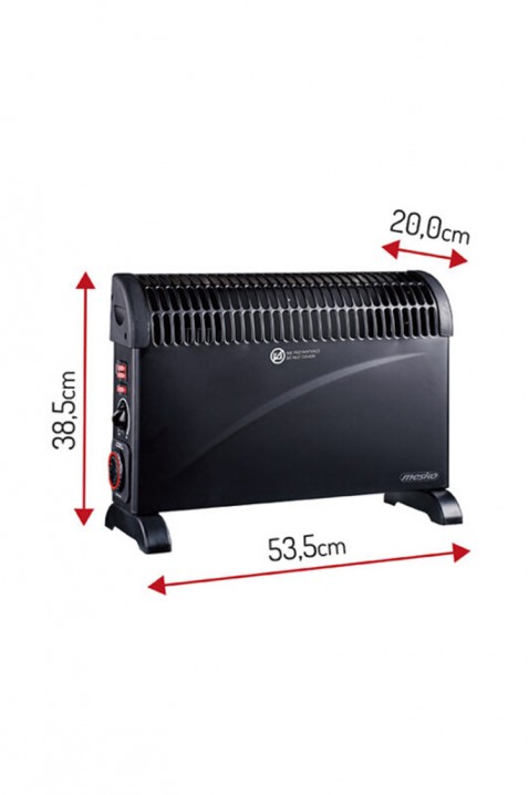 Convector electric AROMINA BLACK, Culoare: negru, IVET.RO - Reduceri de până la -80%