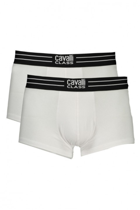 Set 2 buc boxeri bărbați CAVALLI CLASS BB WHITE, Culoare: alb, IVET.RO - Reduceri de până la -80%