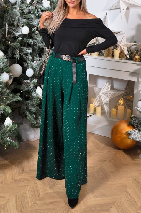 Pantaloni TROELDA GREEN, Culoare: verde, IVET.RO - Reduceri de până la -80%