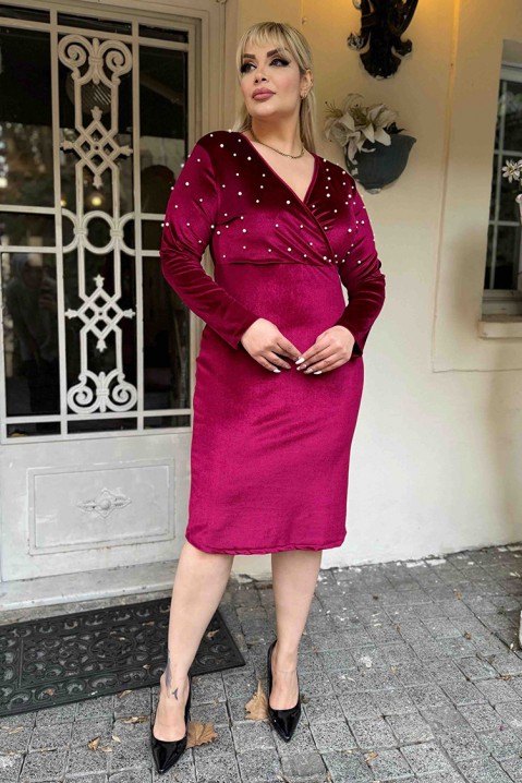 Rochie FOXELDA BORDO, Culoare: bordo, IVET.RO - Reduceri de până la -80%