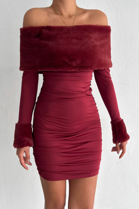 Rochie LOREITA BORDO, Culoare: bordo, IVET.RO - Reduceri de până la -80%