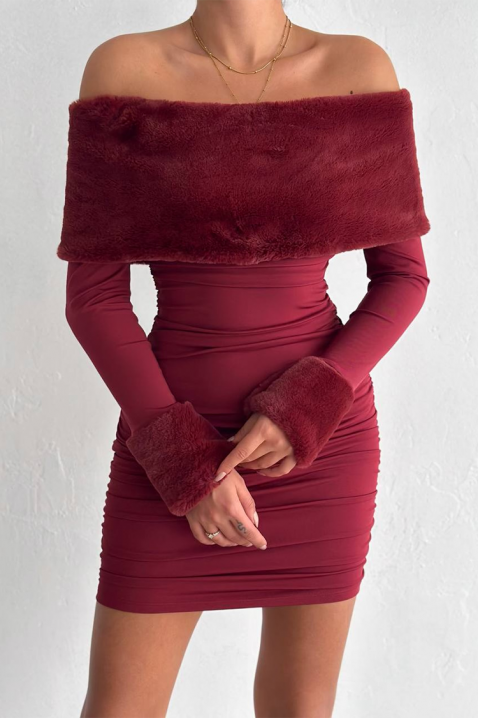 Rochie LOREITA BORDO, Culoare: bordo, IVET.RO - Reduceri de până la -80%